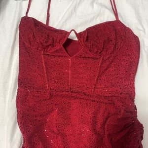 Oh Polly Red Mini Dress